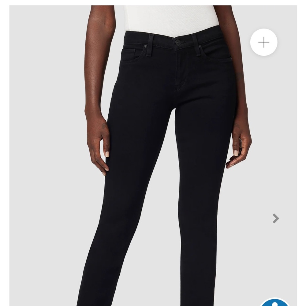 Hudson Nico Straight Jeans Women's Black mid rise size 30